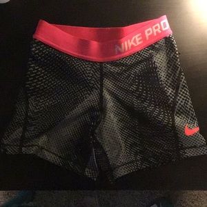 SIze: M Big Kids Nike Pro Spandex Shorts